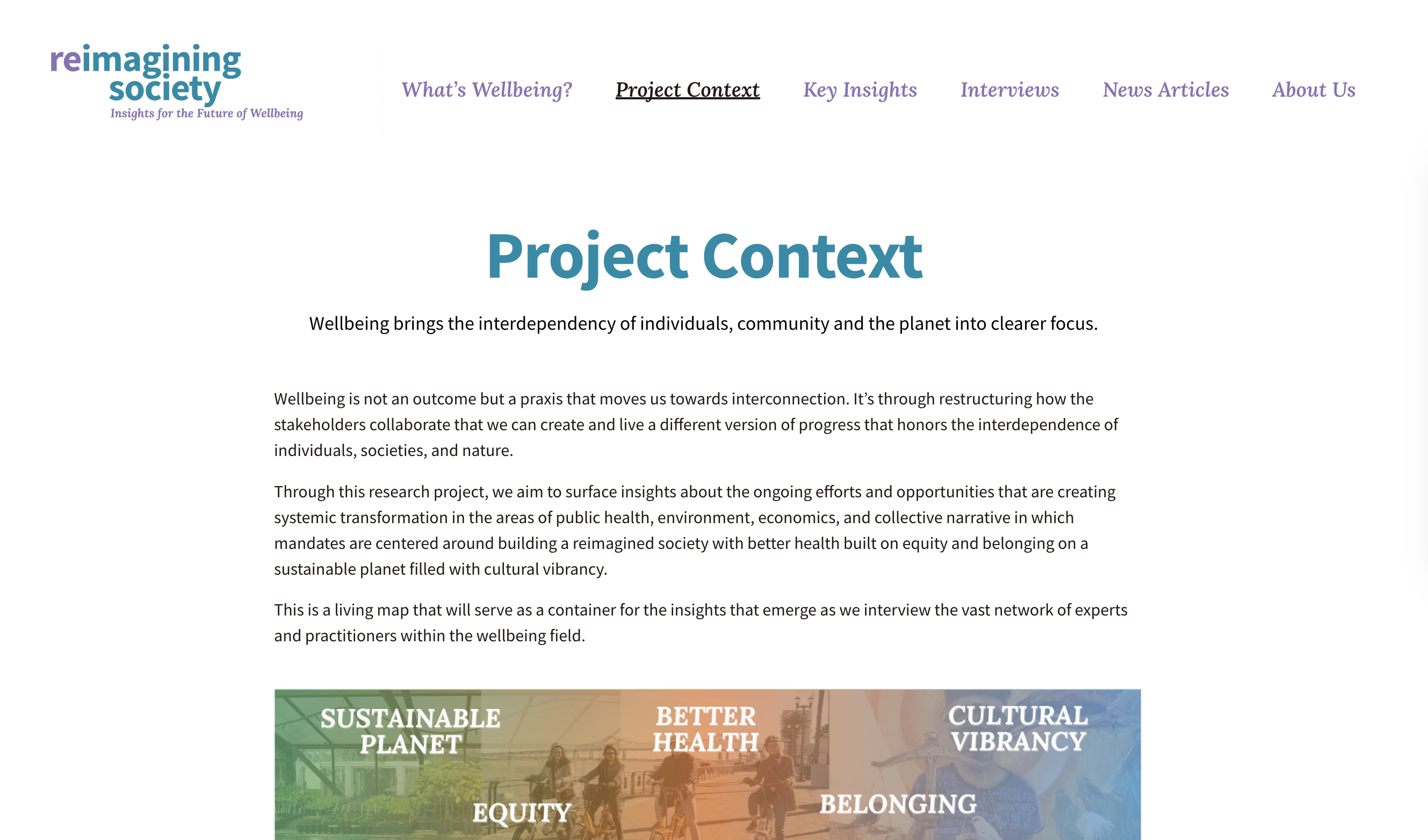Project Context - Reimagining Society